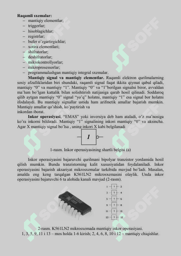 Mikrosxemalar, integral sxemalar va optoelektronika elementlari 3