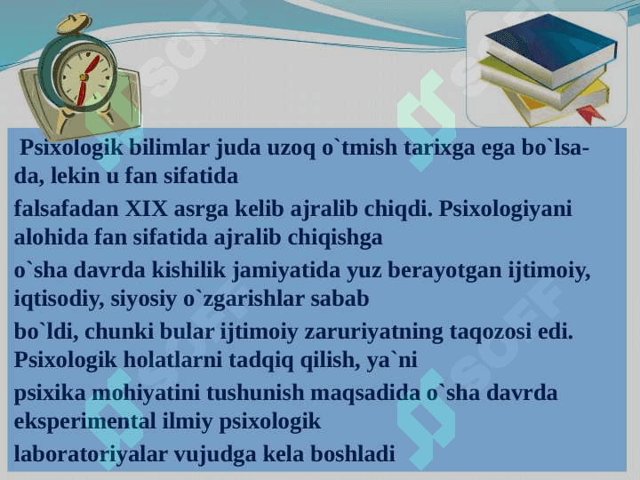 Psixologiyaning tadqiqot metodlari. Psixologiya fanining tarmoqlari 2