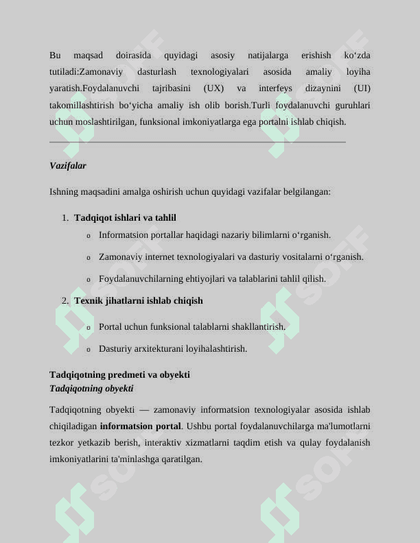 Informatsion portal ishlab chiqish 7