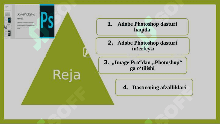 Photoshop dasturiy paketi va uning imkoniyatlari 2