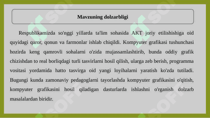 Photoshop dasturiy paketi va uning imkoniyatlari 3