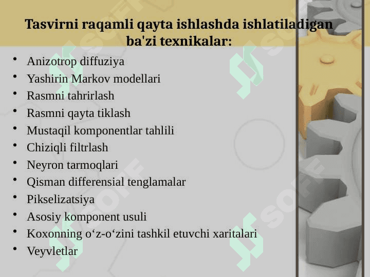 TASVIR SIFATINI OSHIRISH VA TIKLASH 5