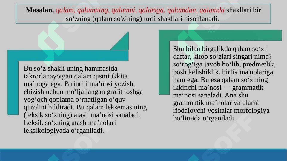 Morfologik uslubiyat 3