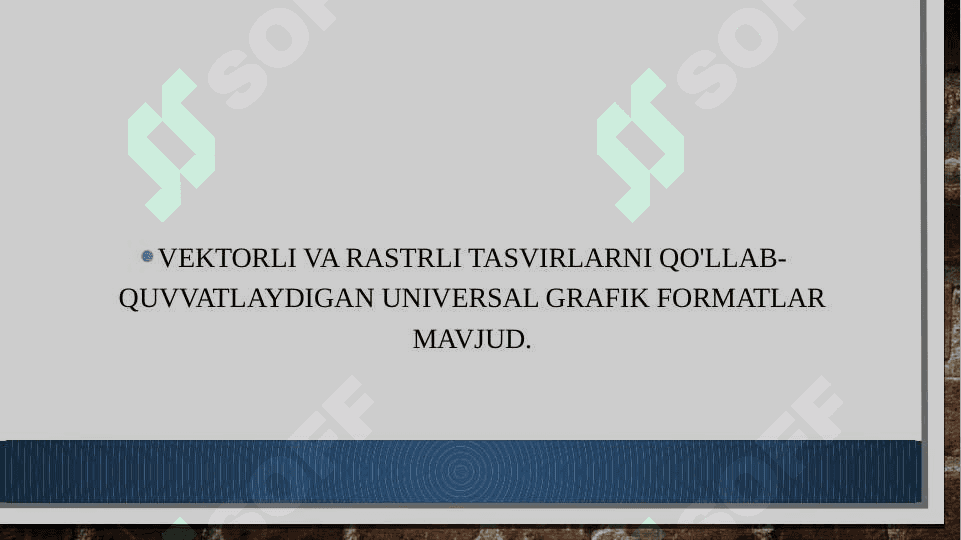 Grafik formatlarni o`rganish 8