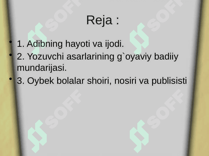 Muso Toshmuhammad o'g'li Oybek 2