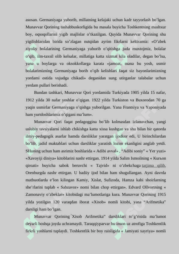 Munavvar Qorining maorif tizimidagi faoliyati 8
