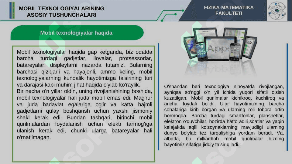 MOBIL TEXNOLOGIYALARINING ASOSIY TUSHUNCHALARI. 2