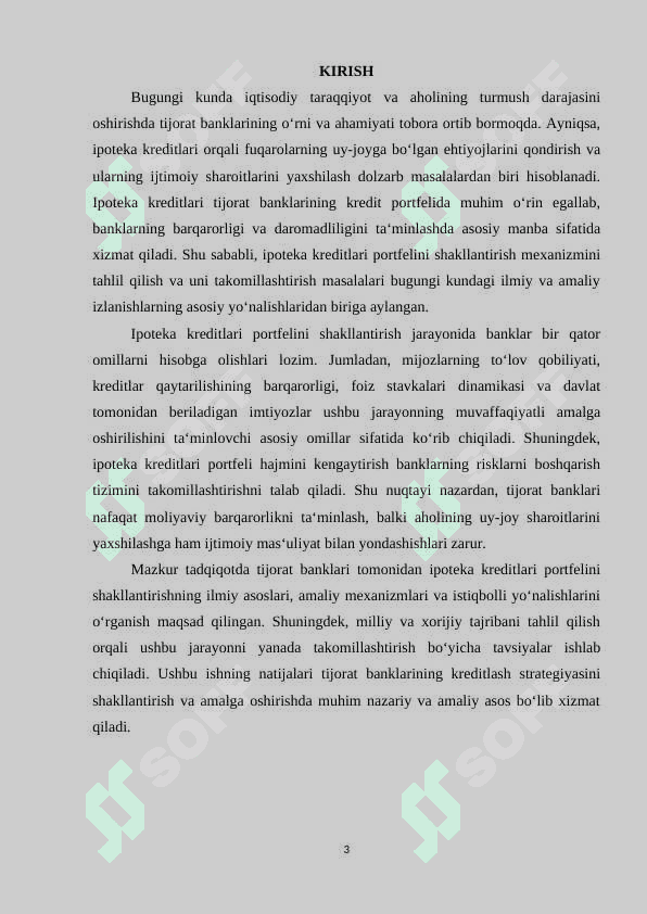 TIJORAT BANKLARI IPOTEKA KREDITLARI 2