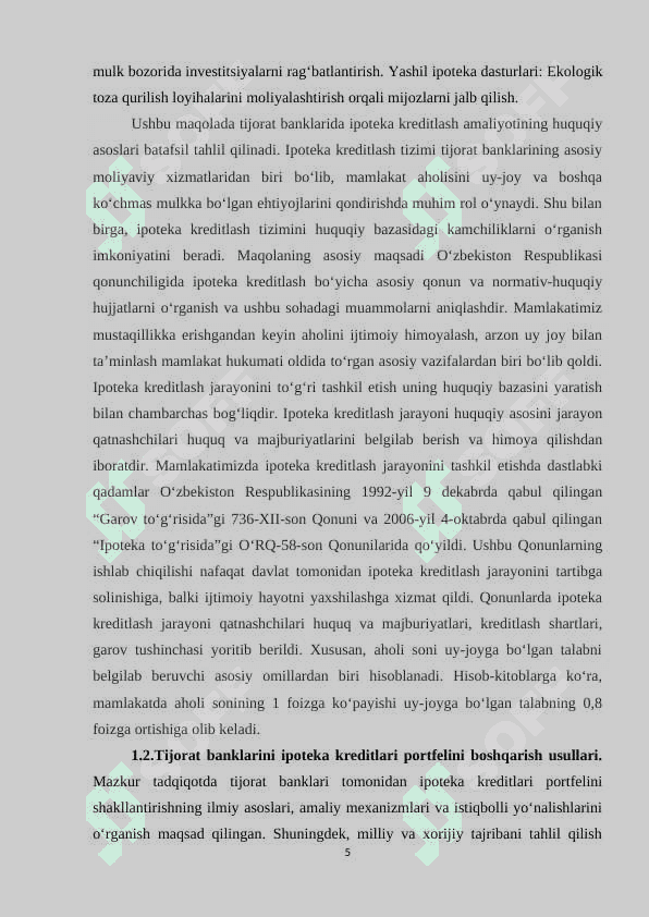 TIJORAT BANKLARI IPOTEKA KREDITLARI 4