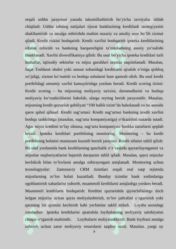 TIJORAT BANKLARI IPOTEKA KREDITLARI 5