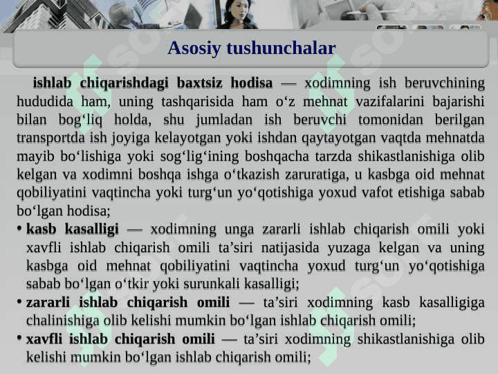 Hayot faoliyati xavfsizligi faniga kirish 7