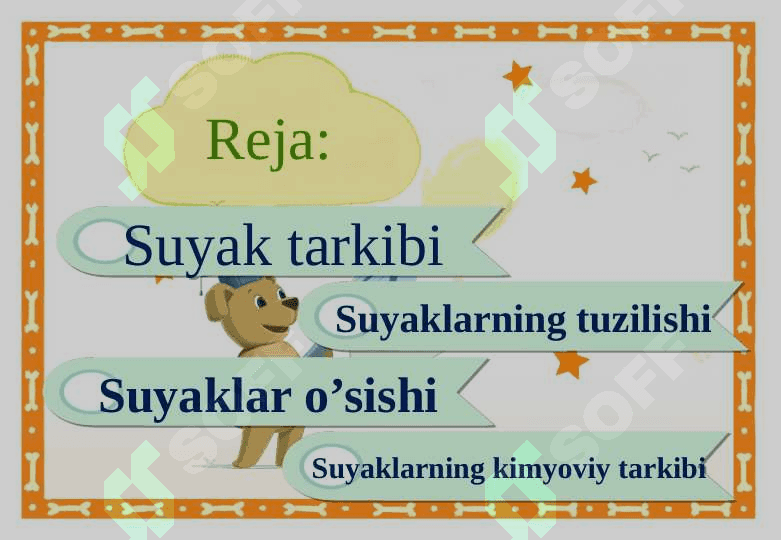 Suyaklarning tuzilishi va o’sishi 2