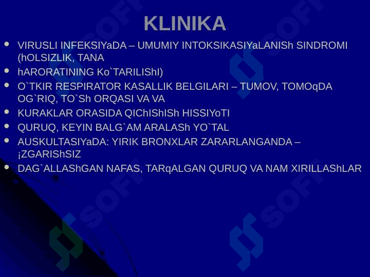 O'tkir va surunkali bronxitlar 7