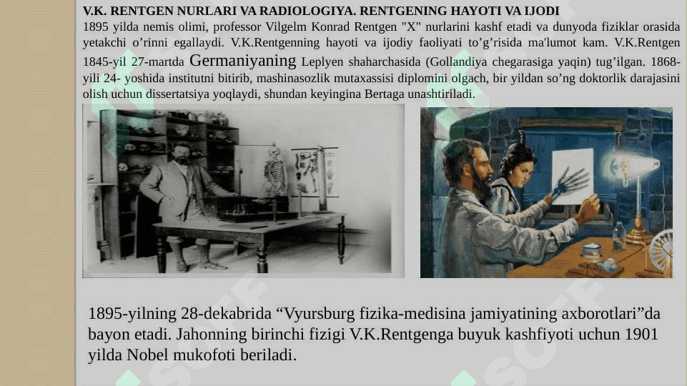 tibbiyot radiologiyasi fanining  rivojlanishi va tarixi1 2
