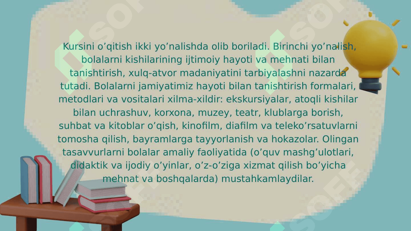 3-sinf “Tabiiy fanlar” darsligi bilan tanishish va tahlil qilish. 4