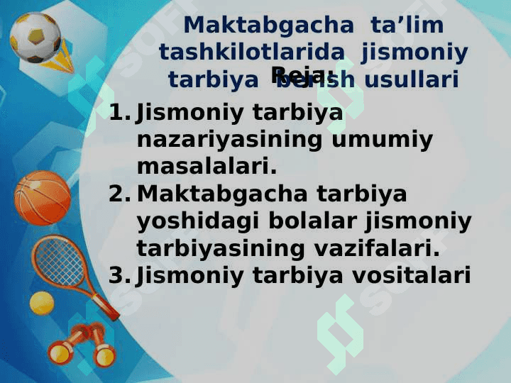 Maktabgacha ta’lim tashkilotlarida jismoniy tarbiya berish usullari 2