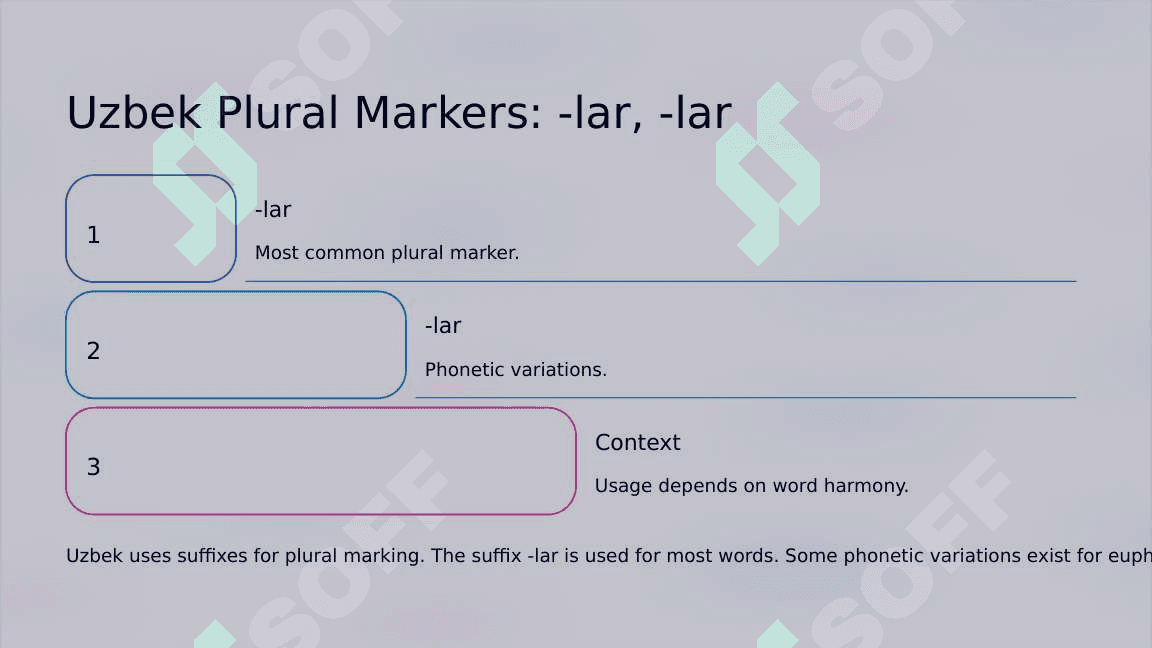 Typology of plural category in English, Uzbek and Russian languages 8