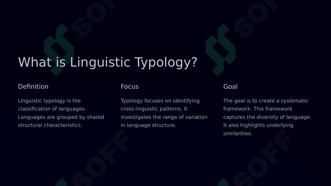 The typological classification of languages 3