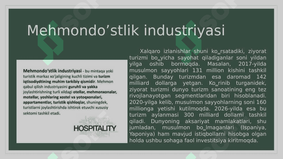 O’zbekistonda mehmondo’stlik industriyasining rivojlanish xususiyatlari 4
