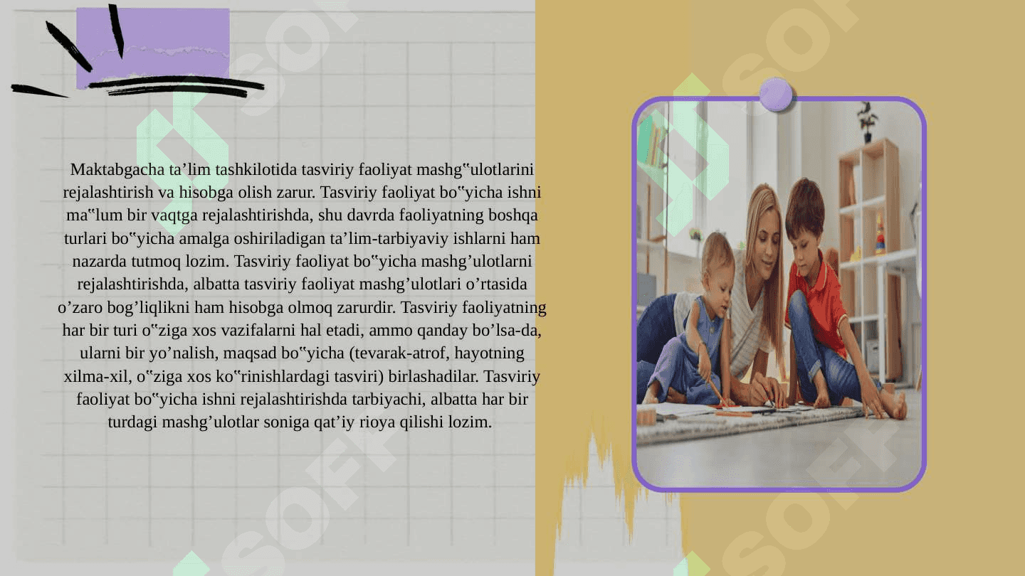 Tasviriy faoliyat turlari. 3