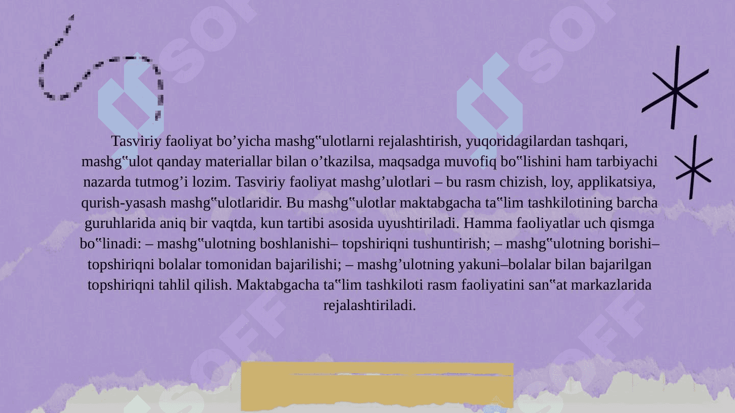 Tasviriy faoliyat turlari. 4