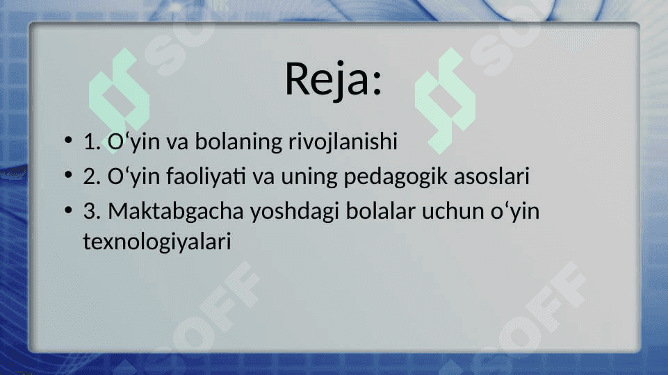 Maktabgacha yoshdagi bolalar uchun o‘yin texnologiyalari va uning pedagogik asoslari 2