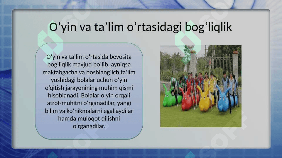 Maktabgacha yoshdagi bolalar uchun o‘yin texnologiyalari va uning pedagogik asoslari 3