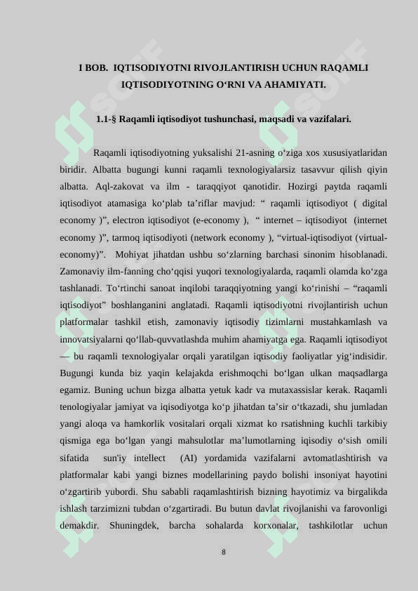 Raqamli iqtisodiyot va iqtisodiy o'sish 8