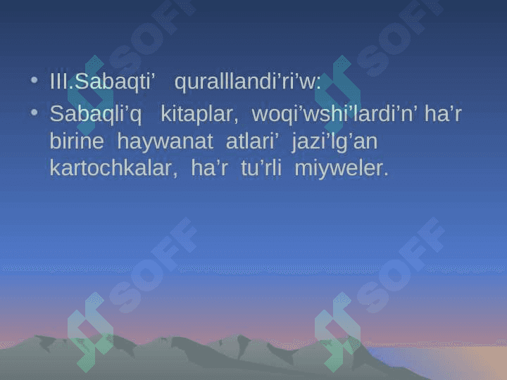 Tema.Zatti’n’  kelbetin   bildiretiugi’n    so’zler 4