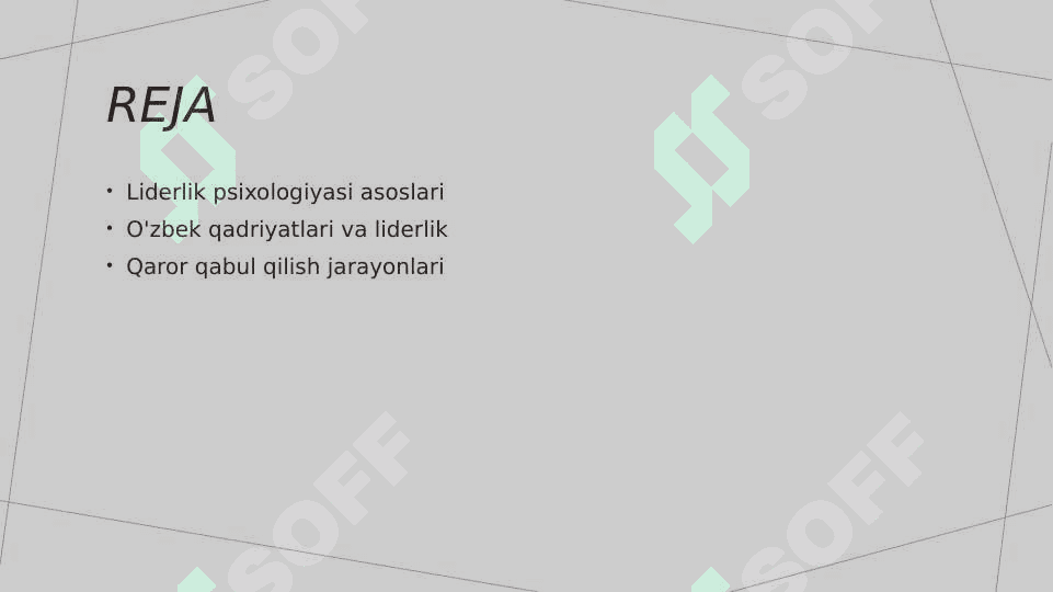 Liderlikning psixologik uslublari 2