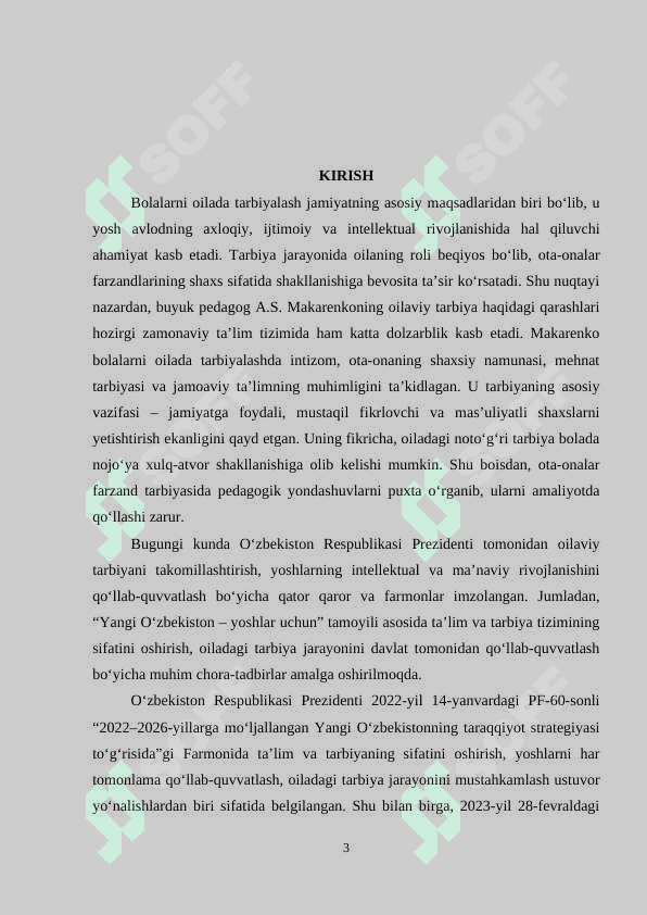A.S. Makarenkoning oilada bolalarni tarbiyalash haqidagi pedagogik qarashlari 3