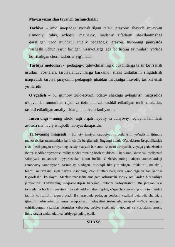 Tarbiya jarayoni.Tarbiya turlari va mеtodlari 2