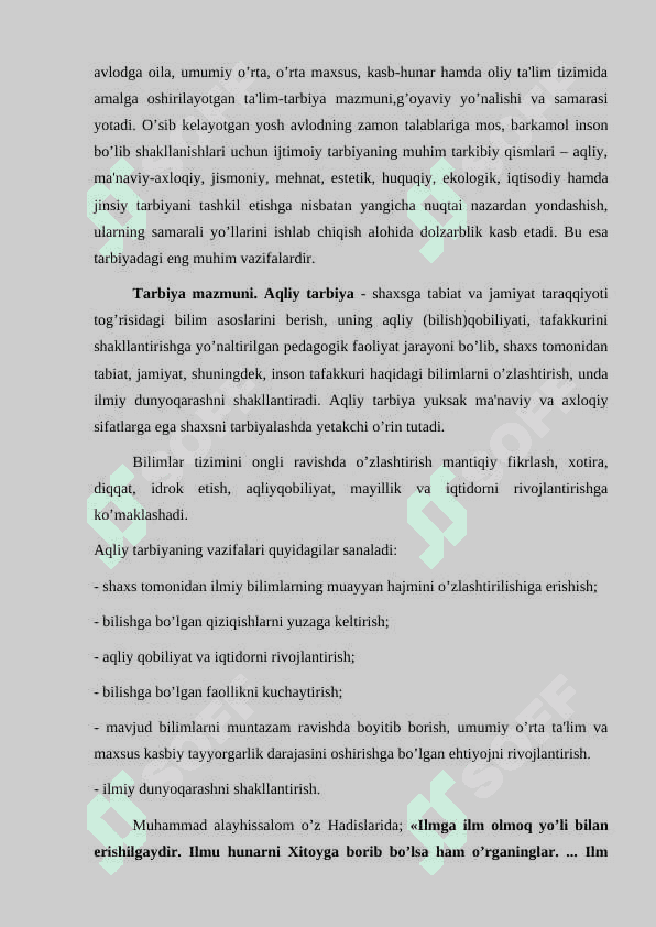 Tarbiya jarayoni.Tarbiya turlari va mеtodlari 8