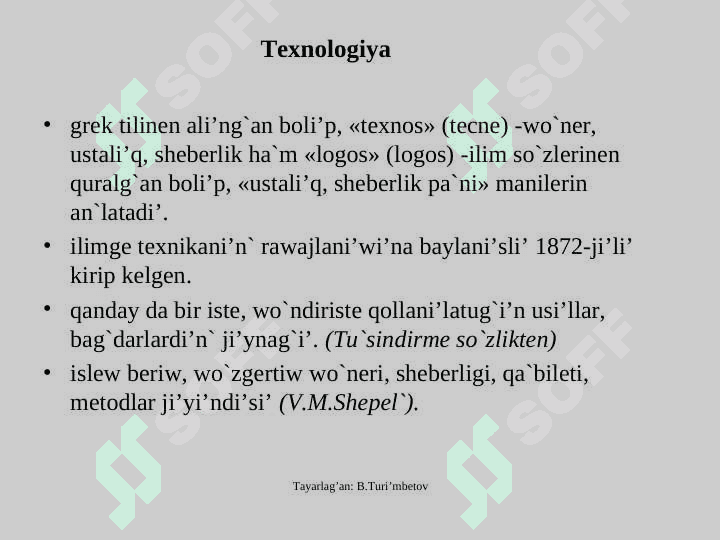 Pedagogikali’q texnologiya tu’sinigi, ta’riypleri, woni’n’ metodikadan ayi’rmashi’li’gi’ 2