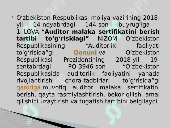 AUDITORLIK KASBIGA MALAKAVIY VA AXLOQIY TALABLAR 3
