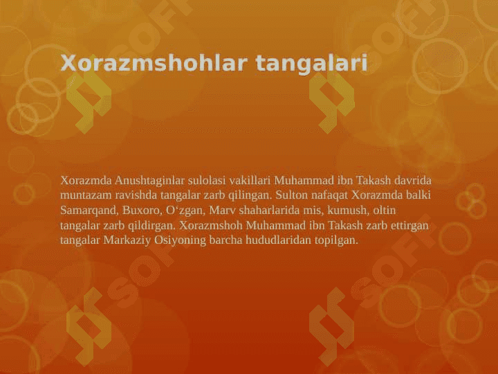 Somoniylar davridan Temuriylar davrigacha bo‘lgan davr tangalari. 7