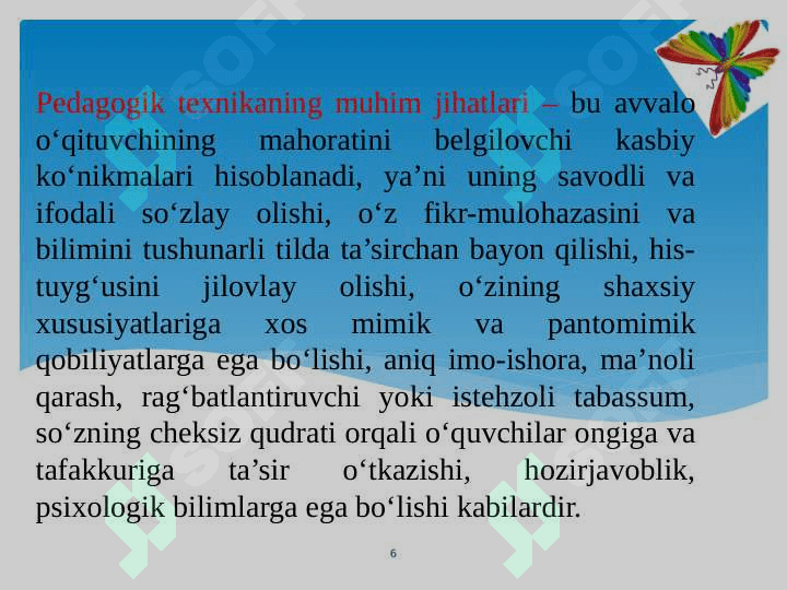 Pedagogik texnika 6