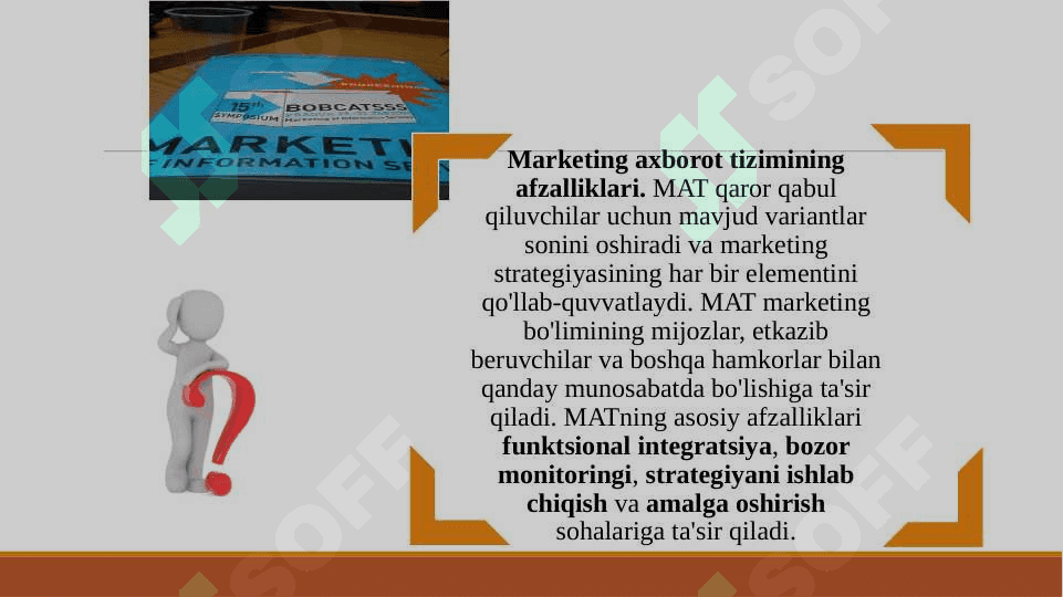 Marketing tadqiqotlarida axborot to’plash usullari 8