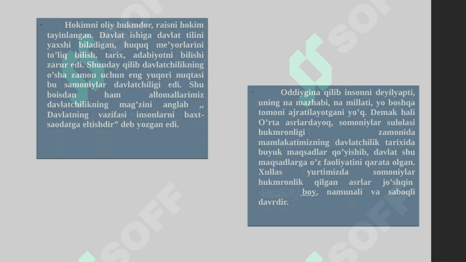 Somoniylar sulolasida davlat boshqaruvi shakli haqida tushuncha 5