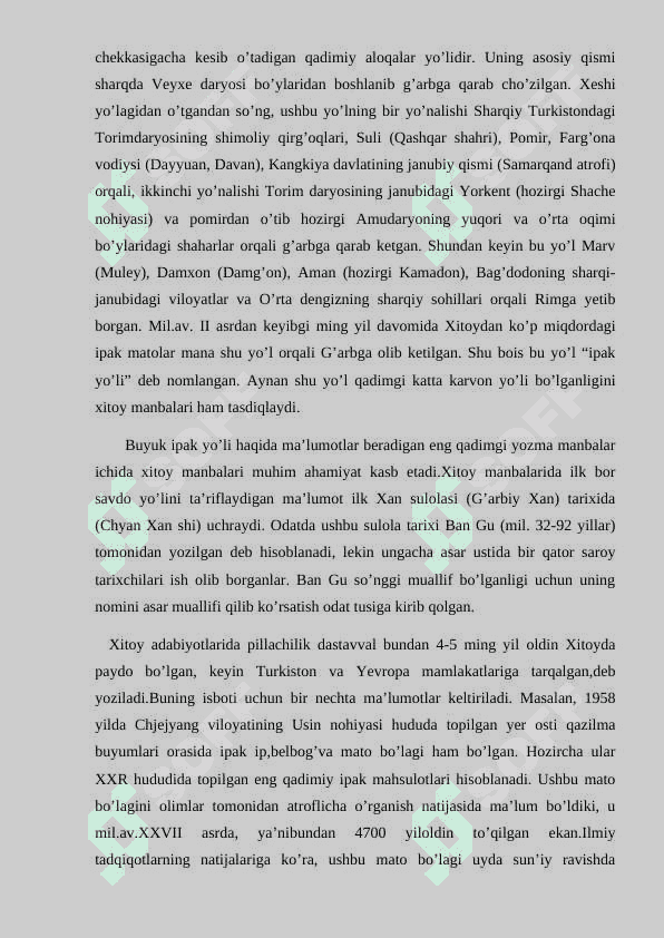 Buyuk  ipak yo’lida olib borilgan ekspeditsiyalar 4