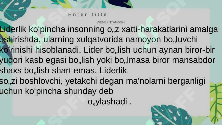 liderlikning psihologik hususiyatlari 3