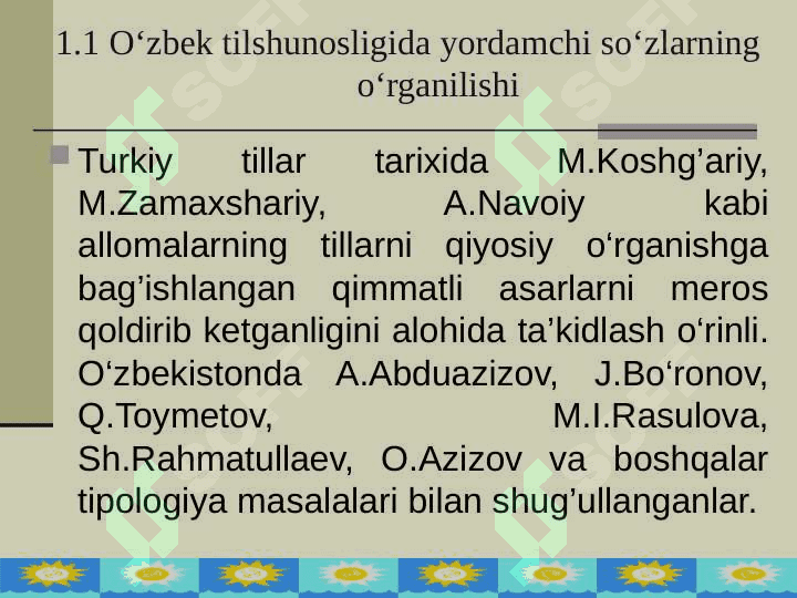 O‘ZBEK VA QORAQALPOQ TILLARIDA YORDAMCHI SO‘Z TURKUMLARI 6