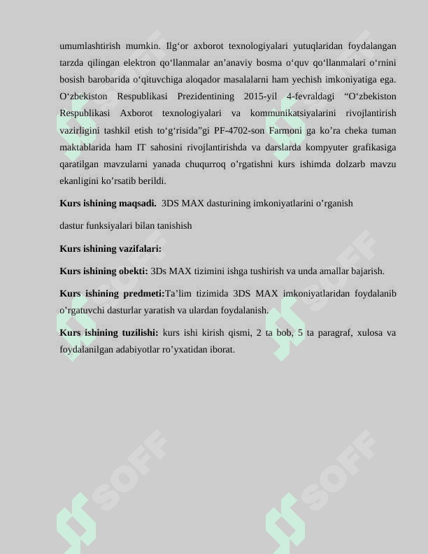 3Ds max haqida tushuncha 7