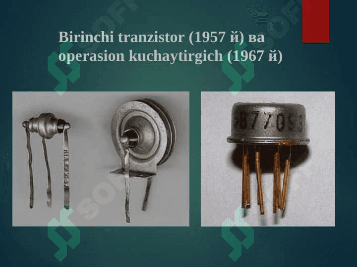 Elektron qurilmalar va sxemalarning o‘rni va ahamiyati. 7