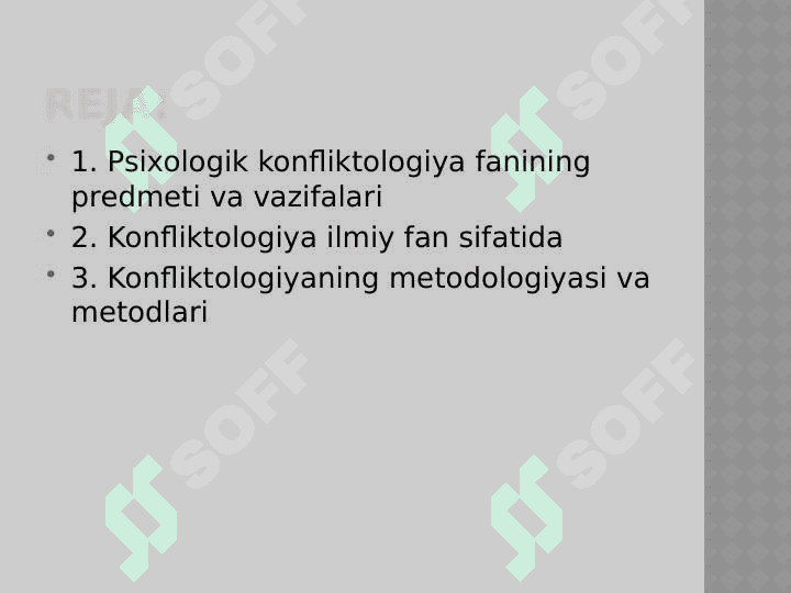 Psixologik konfliktologiya fanining predmeti va vazifalari 2
