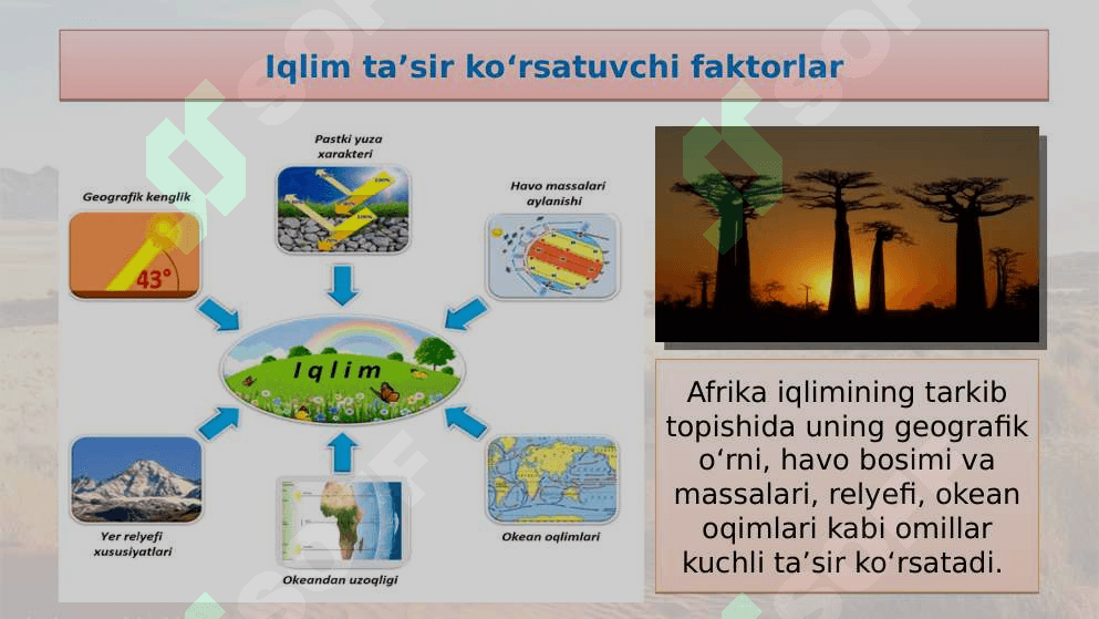 7_sinf_Geografiya_Materik iqlimining  xususiyatlari. Iqlim mintaqalari 4