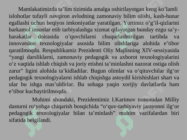 ZAMONAVIY  TA'LIM TARBIYA 4