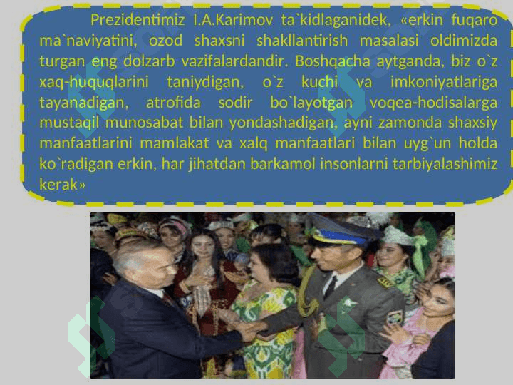 Yoshlarda Milliy g’oyaga ishonch va e’tiqodni singdirish usullar va vositalari. 4