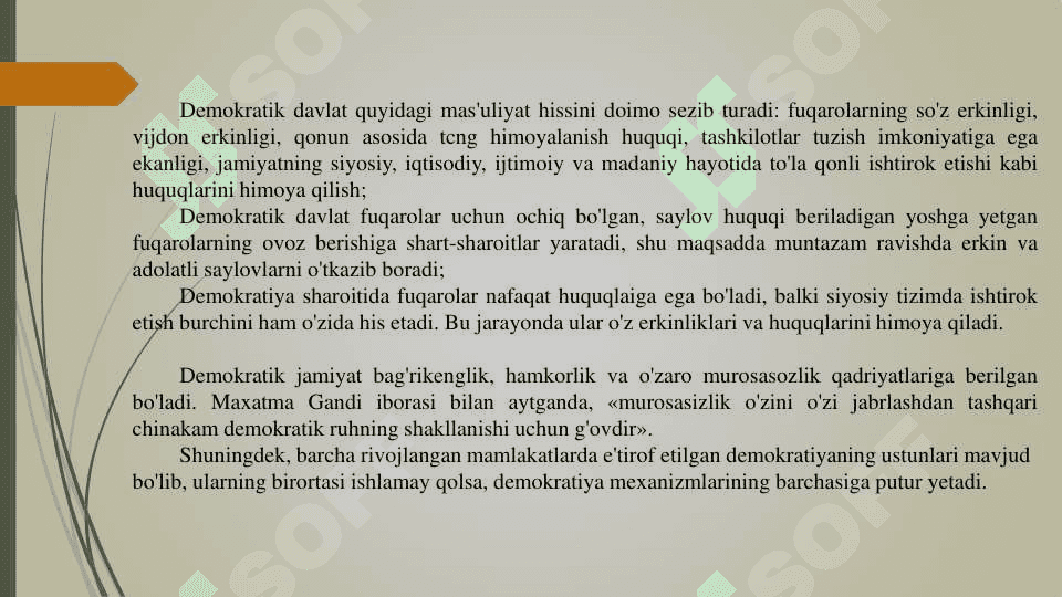 O'ZBEKISTONDA DEMOKRATIK JAMIYAT QURISHNING MILLIY VA UMUMINSONIY DEMOKRATIK TAMOYILLARI 3