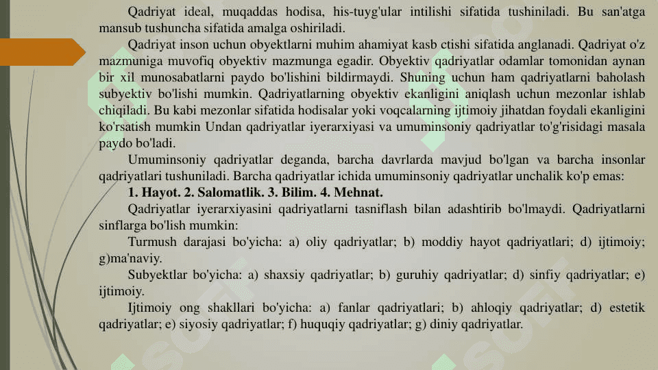 O'ZBEKISTONDA DEMOKRATIK JAMIYAT QURISHNING MILLIY VA UMUMINSONIY DEMOKRATIK TAMOYILLARI 7